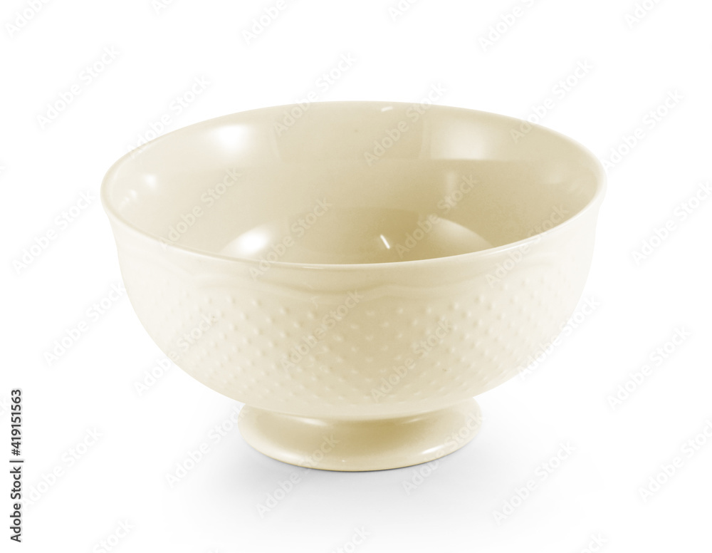 empty bowl isolated on white background empty bowl isolated on white background