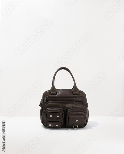 Fashionable and stylish walking handbag for woman.