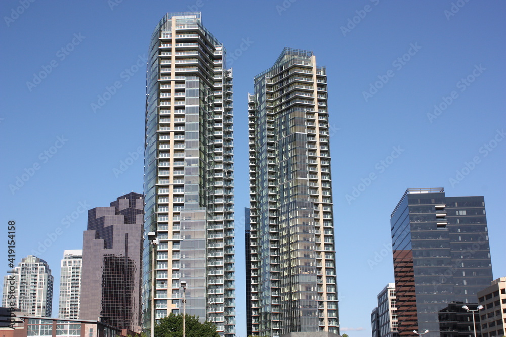 City landscape of Bellevue, Washington, Seattle, USA