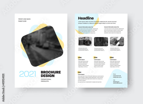 Vector brochure template with design