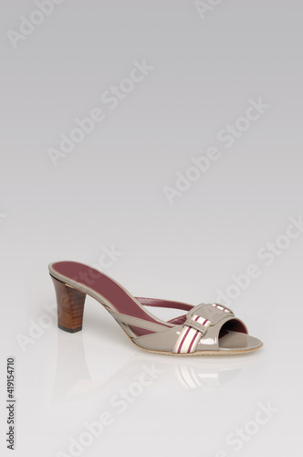 Fashion summer shoes for women studio shoot