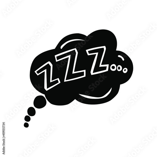 ZZZ vector icon set. Sleep illustration sign collection. rest symbol.