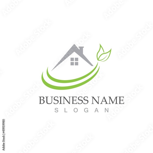 green house logo vector illustration