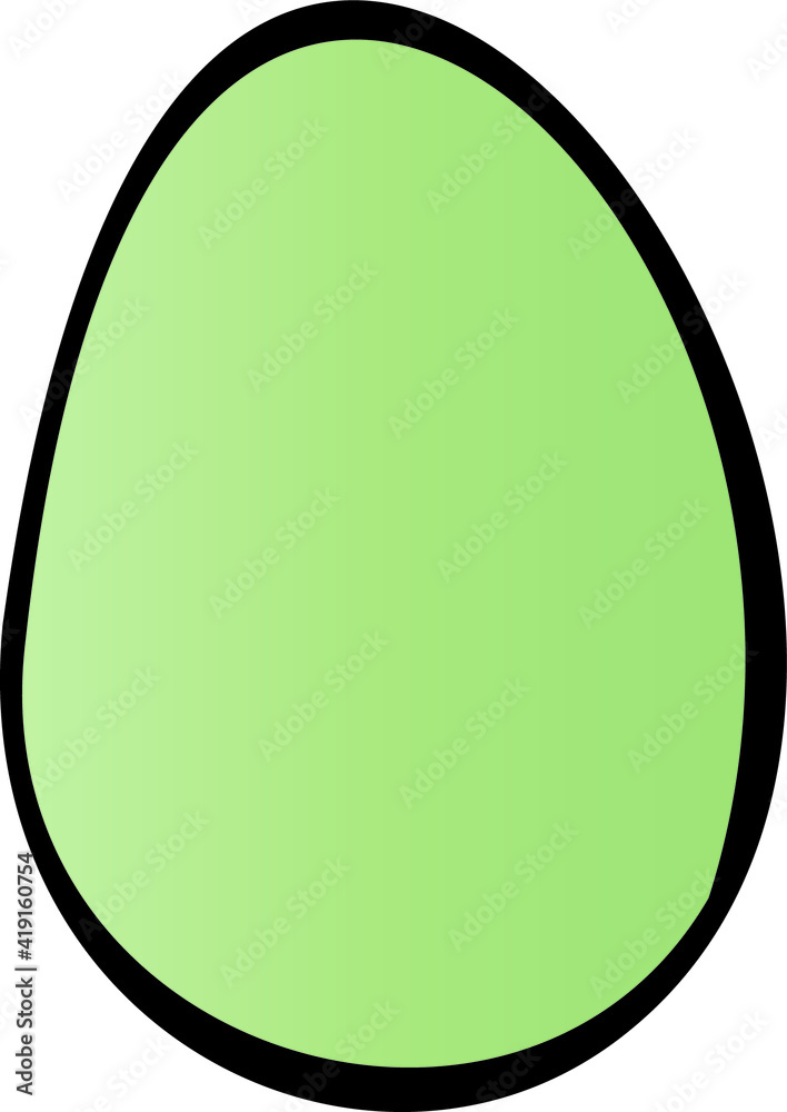 Hand draw Colorful green Easter Egg. EPS Digital illustration Hand draw Colorful green Easter Egg. EPS Digital illustration