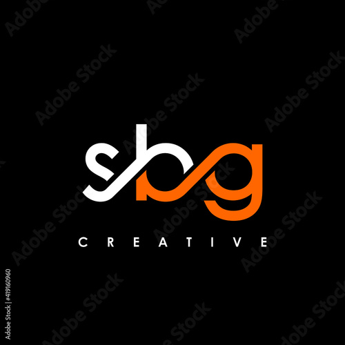 SBG Letter Initial Logo Design Template Vector Illustration