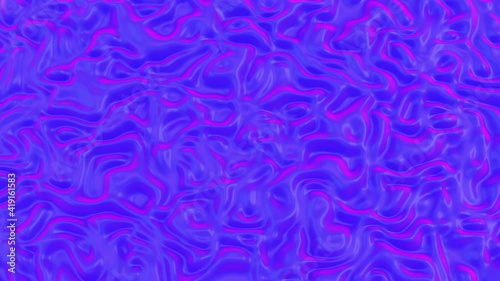 3D abstract animation . Smooth liquid shape. Trendy Colorful Fluid Abstraction Flow. Motion design element. 3D render. Seamless loop.