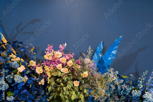 Wedding backdrop background, flower decoration