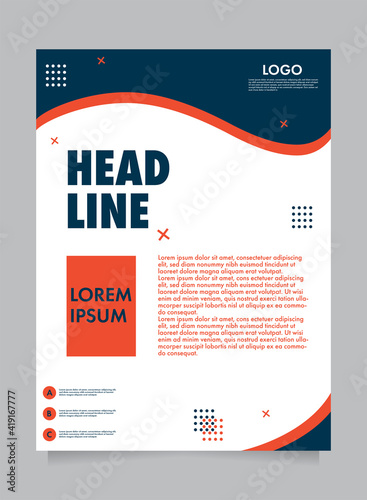 printing layout. minimalist flyer template design. event flyer design. Creative Modern Corporate Flyer Template
