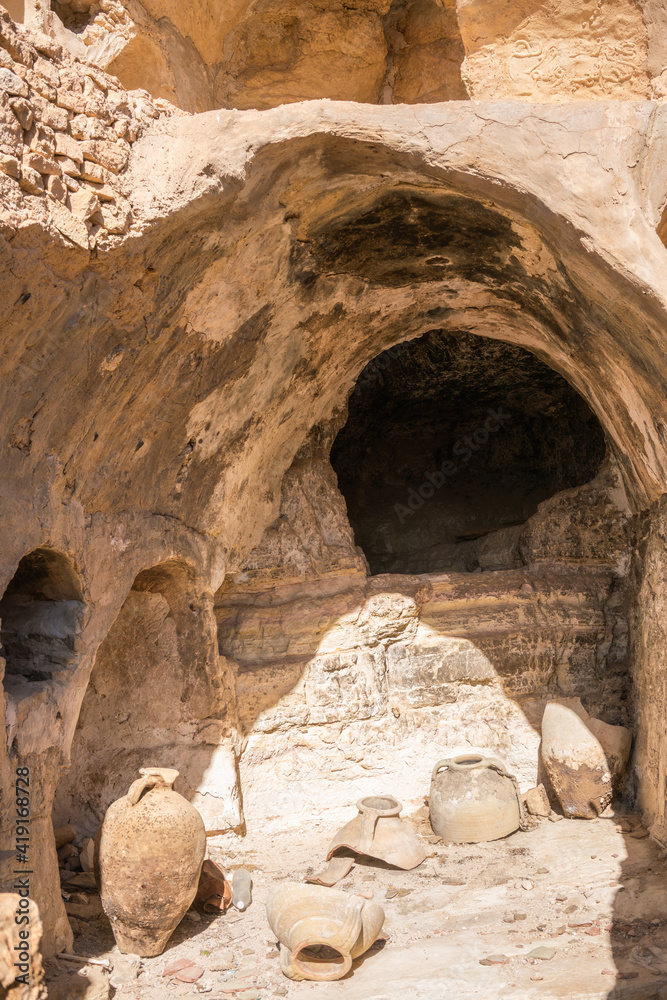 Chenini ruined Berber village in the Tataouine district in southern Tunisia