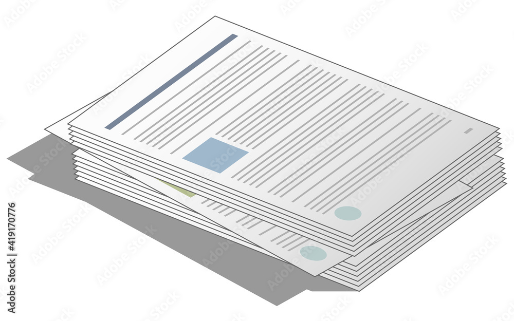 Documents Stack or pile for business icon isolated on white background. Financial report and documentation. Legal agreement and contract symbol. Tax form icon. Documents Stack or pile for business icon isolated on white background. Financial report and documentation. Legal agreement and contract symbol. Tax form icon.
