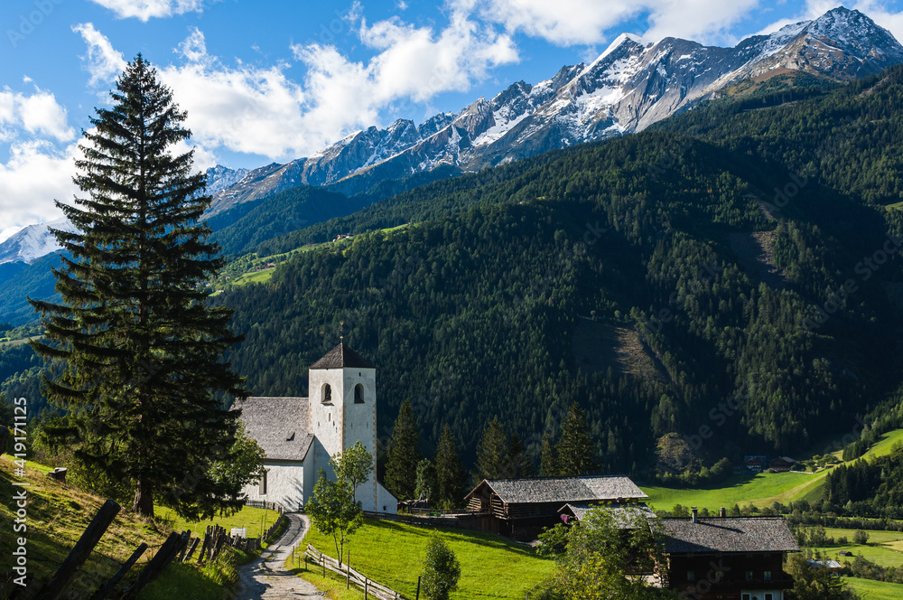Church in Tirol landscape, Austria