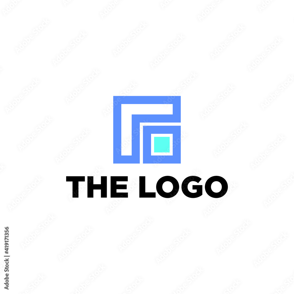 Abstract Geometric Logo Concept Vector. Abstract Simple Logo Template.
