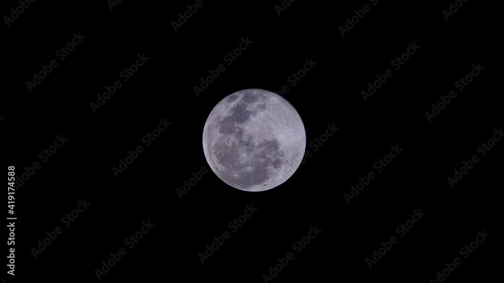 Scenics Nature Time Lapse full moon. Close up