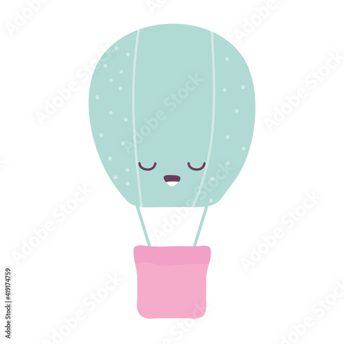 hot air ballon on a white background
