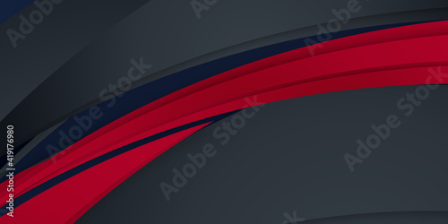 abstract metallic red black blue 3d frame layout design tech innovation concept background. Corporate concept red black grey contrast background. Vector graphic design 