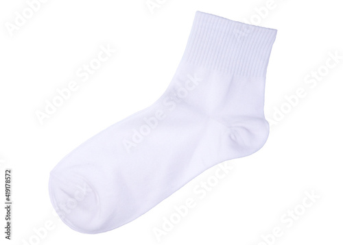 Obraz na płótnie Blank socks white color on white background