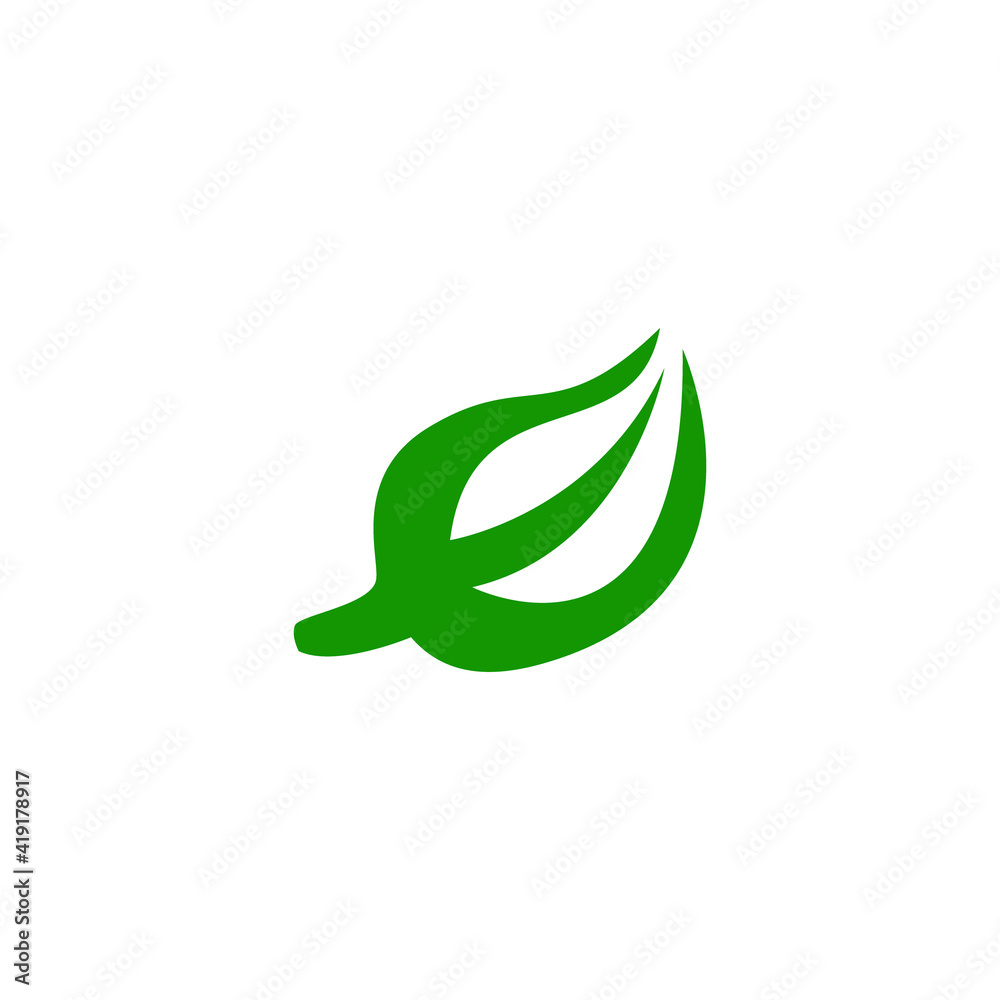 Obraz premium Eco Food Logo Vector Illustration Design.