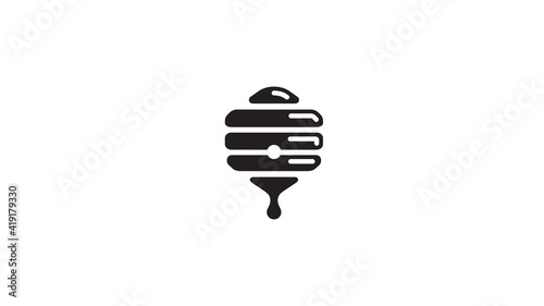 Creative Hive Honey Logo Design Vector