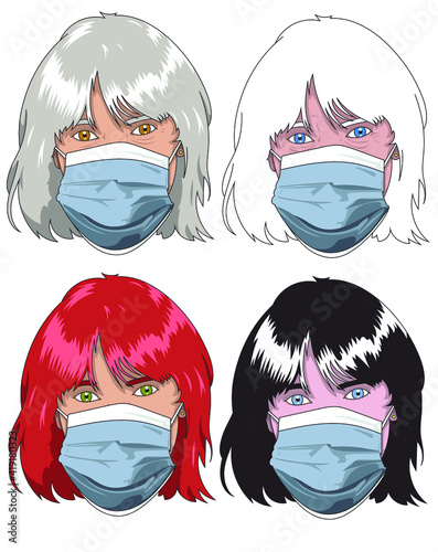 Masque chirurgical femme