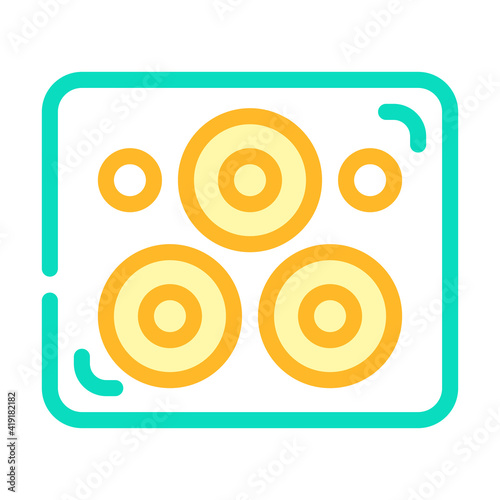 adhesive plasters color icon vector illustration line