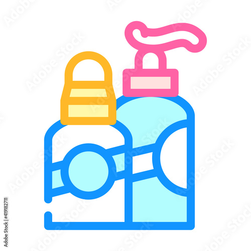 cosmetics callus remover color icon vector illustration