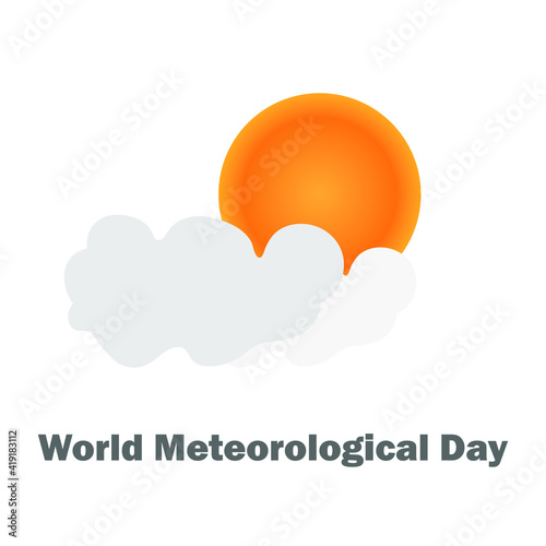 World Meteorological Day, Vector Illustration.