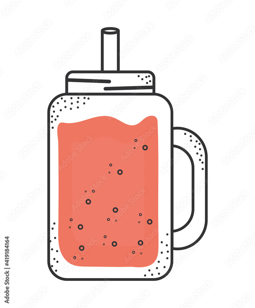 red shake isolated red shake isolated
