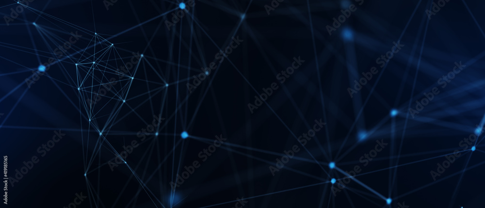Abstract futuristic - technology with polygonal shapes on dark blue background. Design digital technology concept. 3d illustration. Abstract futuristic - technology with polygonal shapes on dark blue background. Design digital technology concept. 3d illustration.