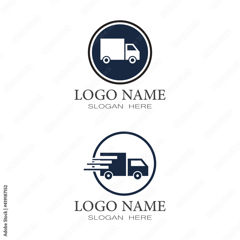 Delivery Truck Icon Vector Design Logo Template Delivery Truck Icon Vector Design Logo Template