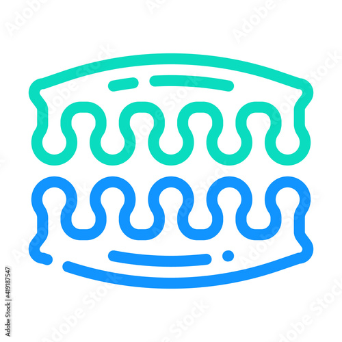 finger separator color icon vector illustration line