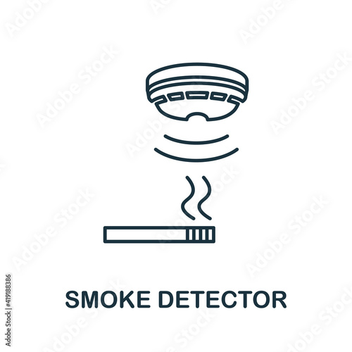 Smoke Detector icon. Simple element from sensors icons collection. Creative Smoke Detector icon ui, ux, apps, software and infographics
