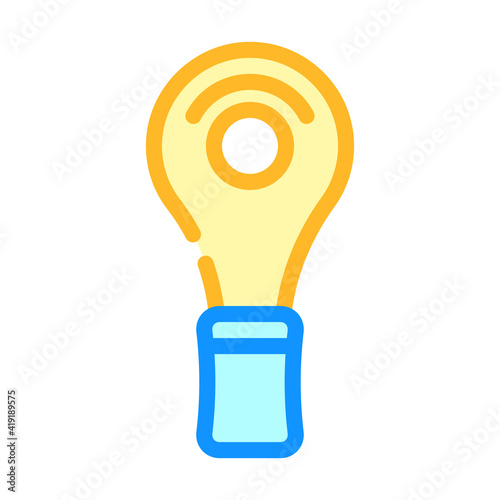 blade for cut callus color icon vector illustration