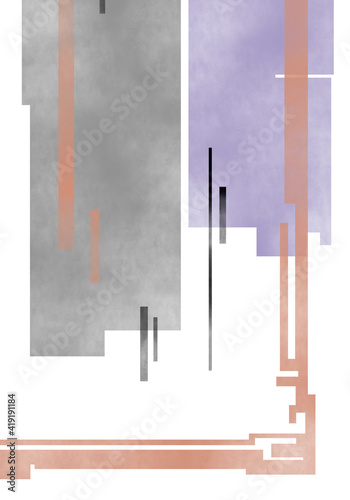 Abstract modern print 70x100 cm