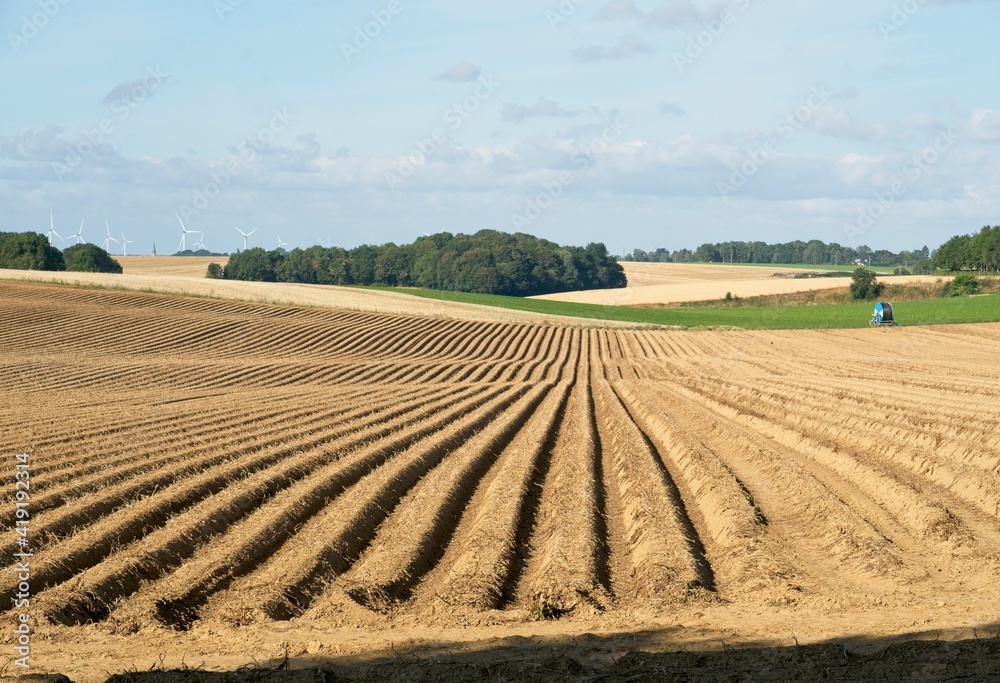 Seraucourt-le-Grand France - 28 July 2020 - Picardie countryside in Aisne Department in France Seraucourt-le-Grand France - 28 July 2020 - Picardie countryside in Aisne Department in France