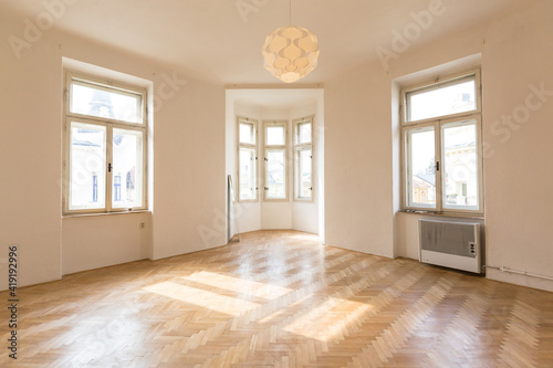 Canvas Print Empty rental appartment ready for a new tenant to move in