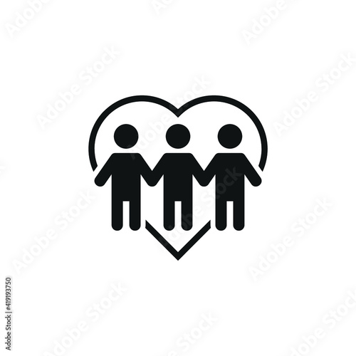 Save the orphan icon design. Child care vector illustration