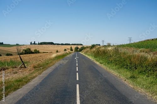 Ham France - 31 July 2020- Countryside in Department Somme in North of France
