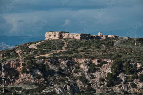 view of fort di Sant'Ignazio is a military building located on the hill of Sant'Elia, in the municipality of Cagliari. © Alessandro
