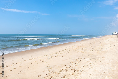 Beautiful beach with spanish chiringuito