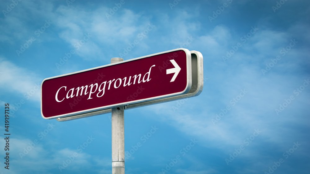 Street Sign to Campground