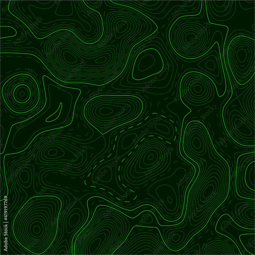 Retro topographic map. Geographic contour map. Abstract outline grid. Vector illustration.