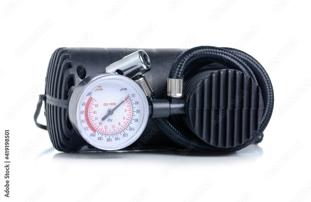 Electric pump equipment on white background isolation Electric pump equipment on white background isolation