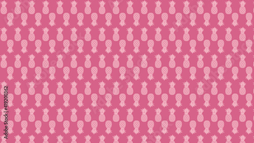 Pink pineapple seamless pattern 