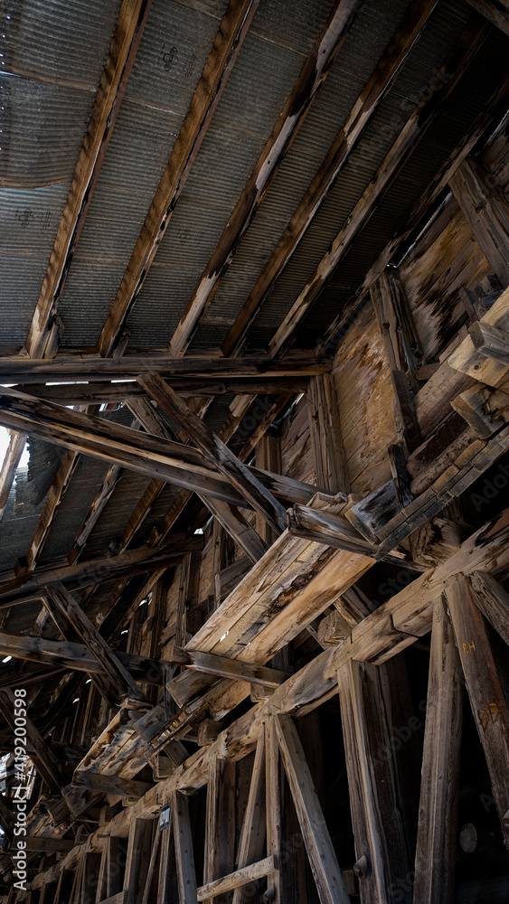 Obraz premium Old Wooden Scaffolding, Colorado 