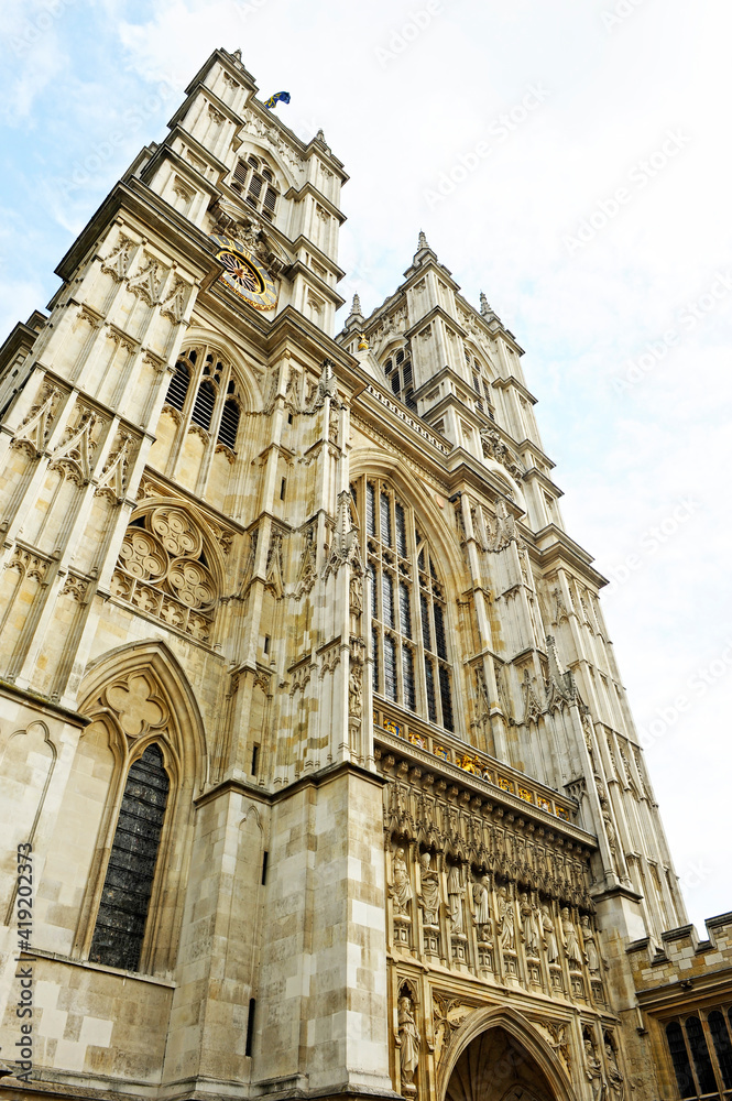 London Westminster Abbey, England, UK. UNESCO World Heritage Site since 1987