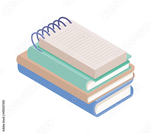 stack of textbooks