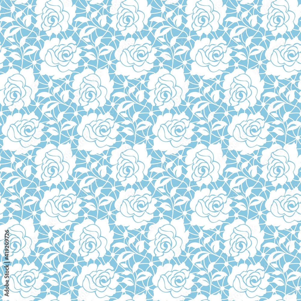 Fototapeta premium lace with roses