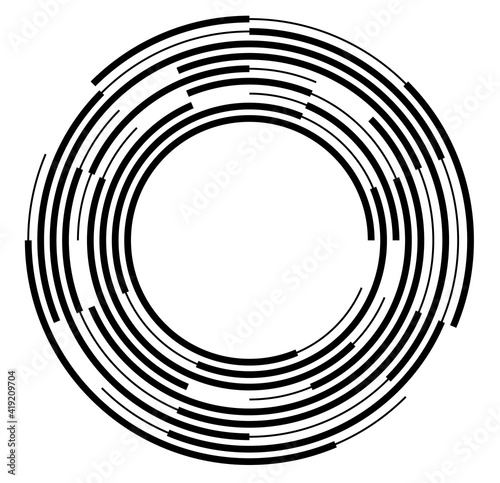 Design elements. Ring circle elegant frame border. Abstract Circular logo element on white background isolated. Creative art. Vector illustration EPS 10 digital for promotion new product