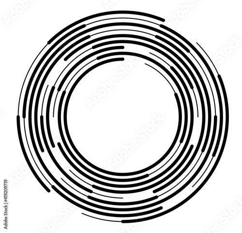 Design elements. Ring circle elegant frame border. Abstract Circular logo element on white background isolated. Creative art. Vector illustration EPS 10 digital for promotion new product