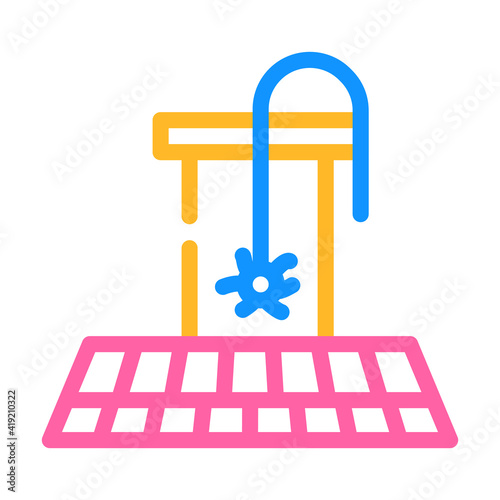 pipe cleaning color icon vector illustration line